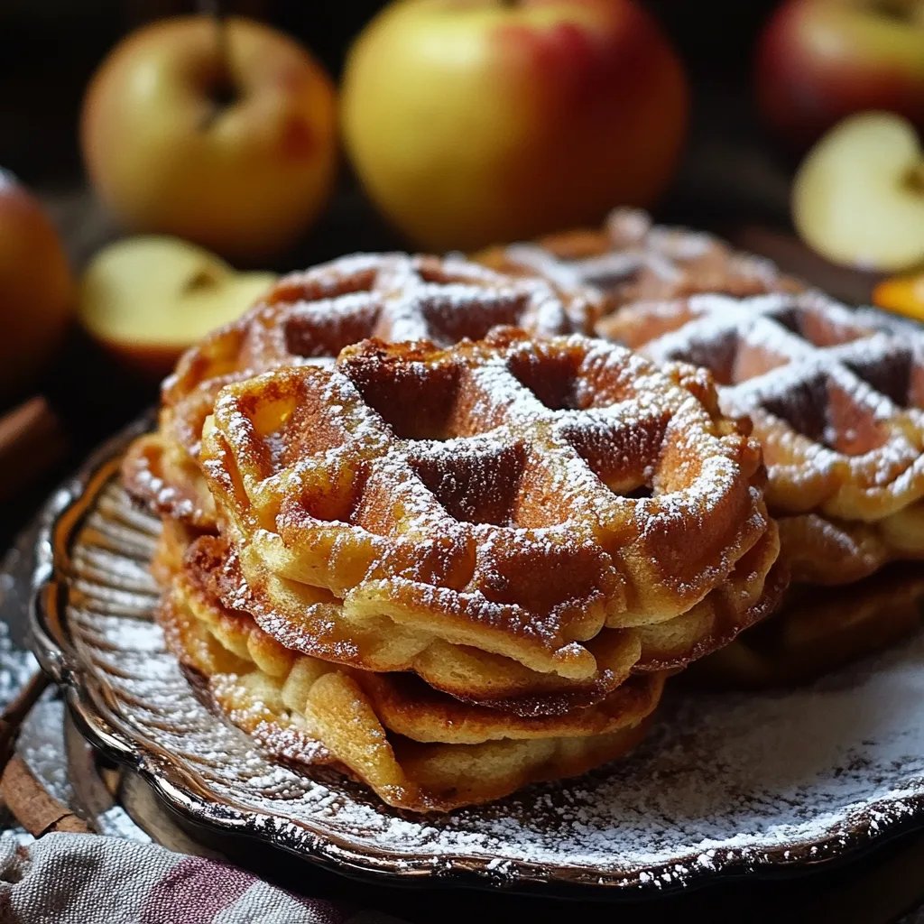 Zuckerfreie Lebkuchen Apfel Waffeln