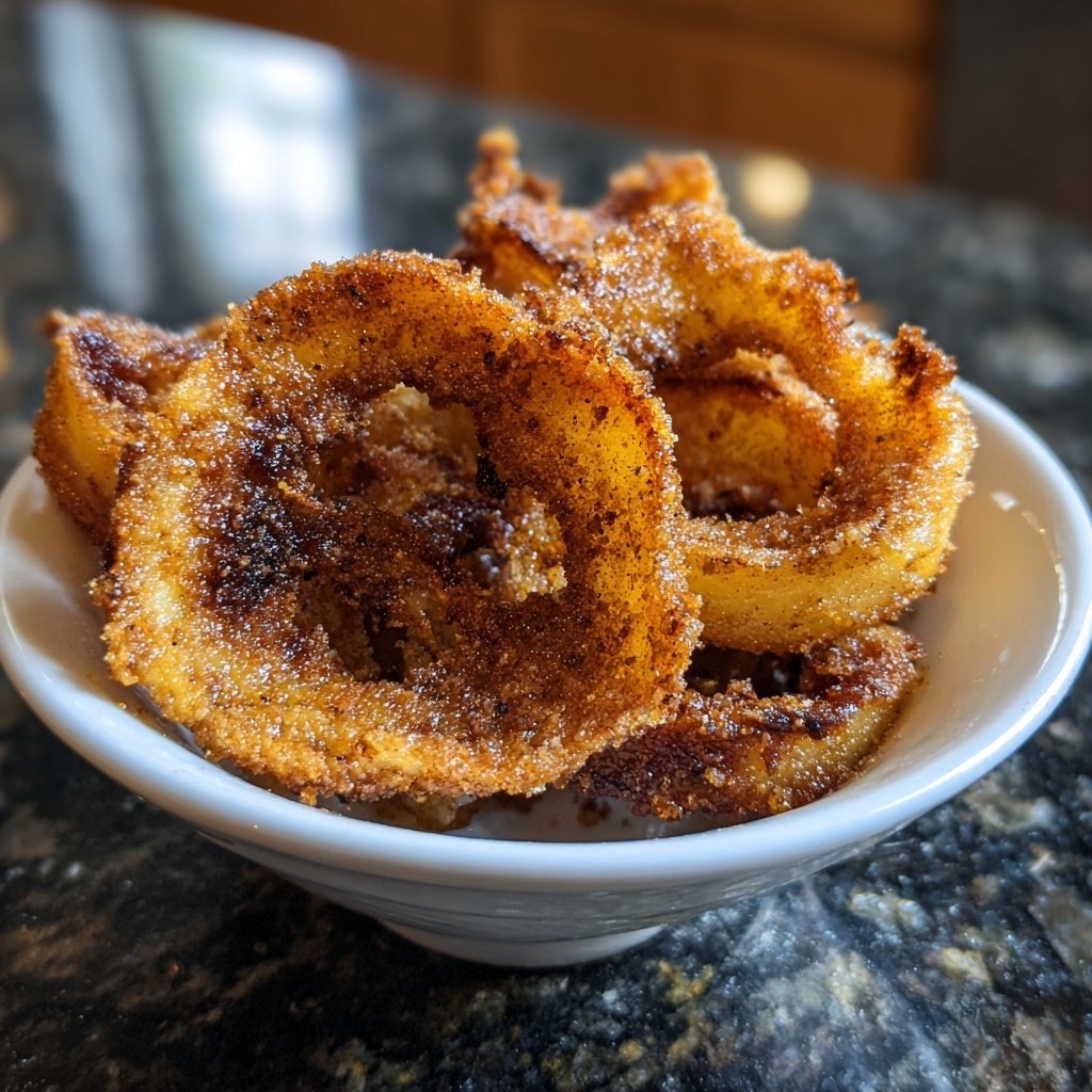 Apfelringe mit Zimt im Airfryer