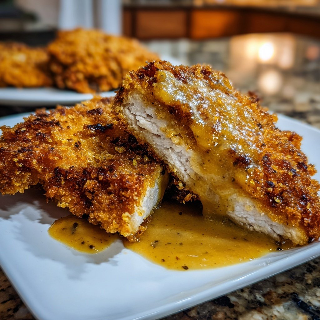 Schweineschnitzel mit Dijonsauce