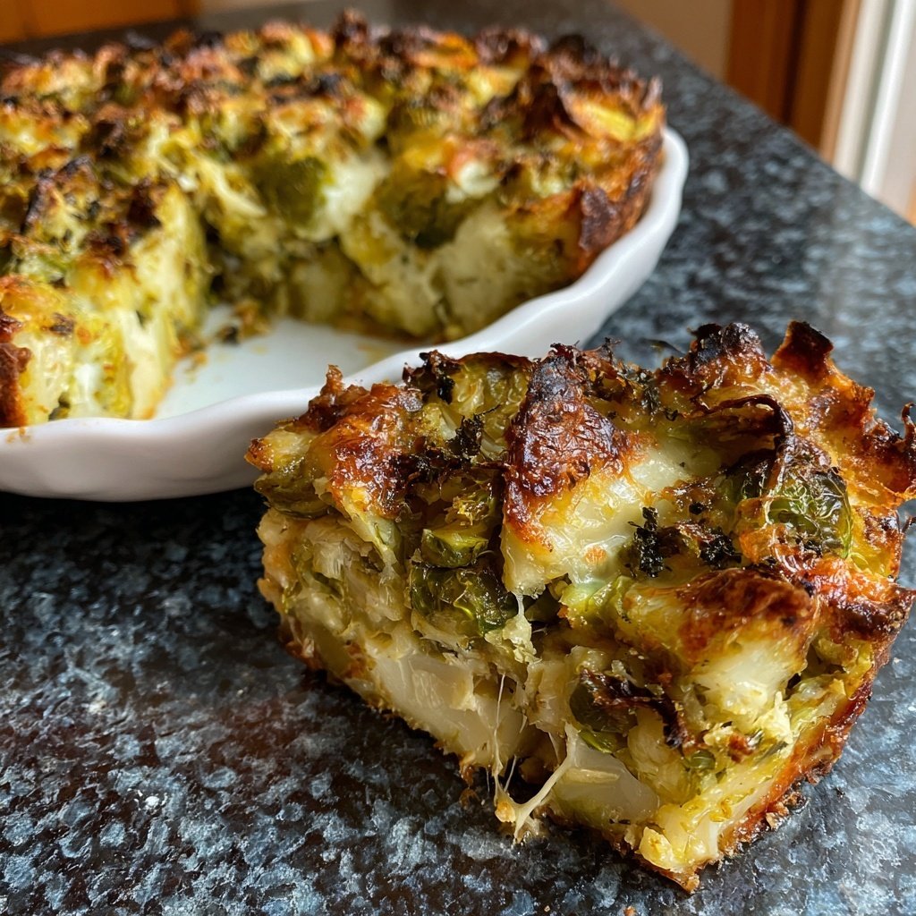 Rosenkohl-Gratin mit Kartoffeln und Käsekruste​