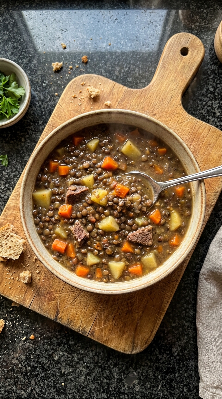 Rind Linsen Suppe Spezial