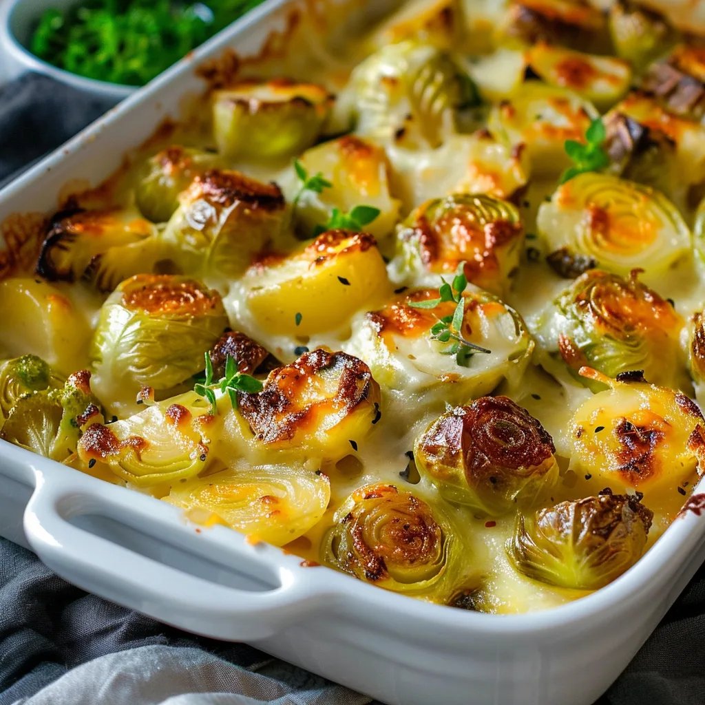 Rosenkohl-Kartoffel-Auflauf