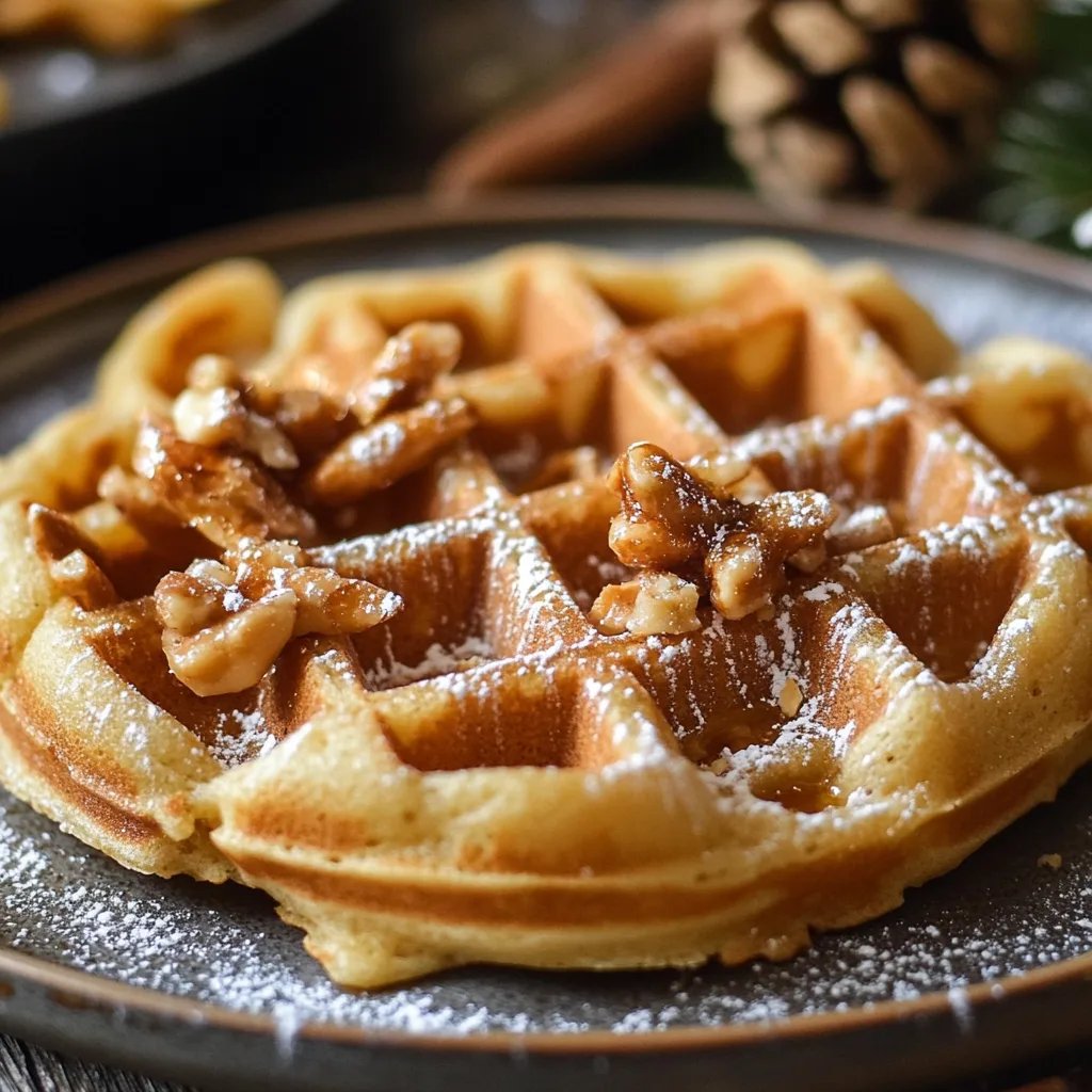 Spekulatius-Waffeln zu Weihnachten