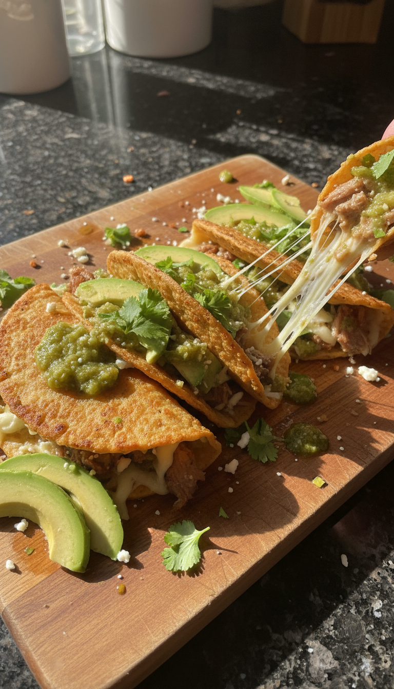 Salsa Verde Rind Tacos