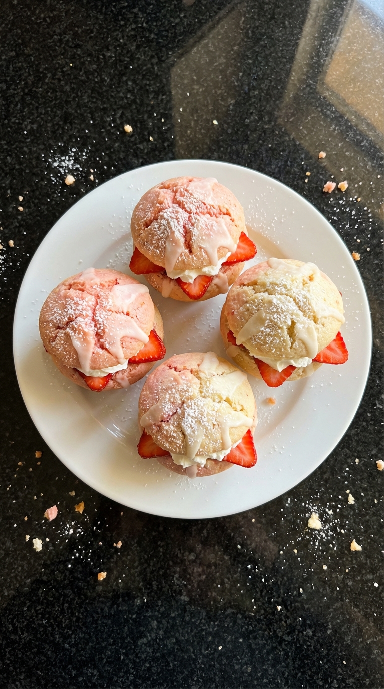 Luftiger Erdbeertraum Muffins