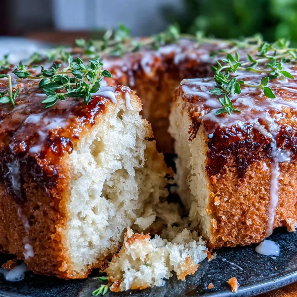 Zitronen-Frühlingskuchen mit Thymian
