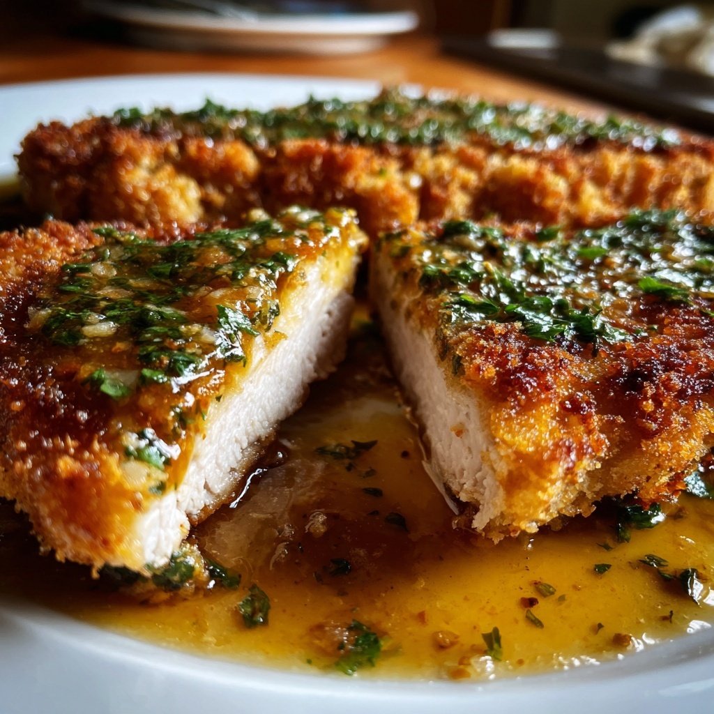 Kräuter gebratene Pute Brust mit Soße