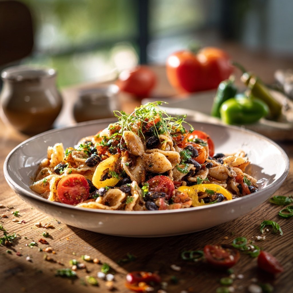 Einfache Taco-Pasta-Salat-Variationen