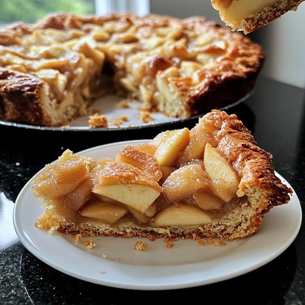 Saisonal-Festlicher Bratapfelkuchen mit Marzipan
