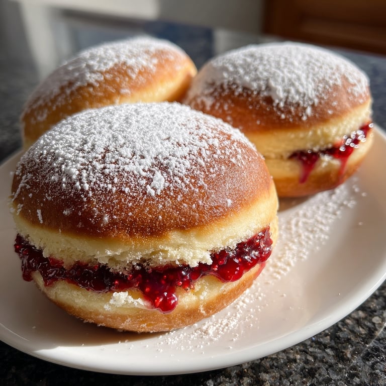 Gefüllte Krapfen - Deutsche Berliner