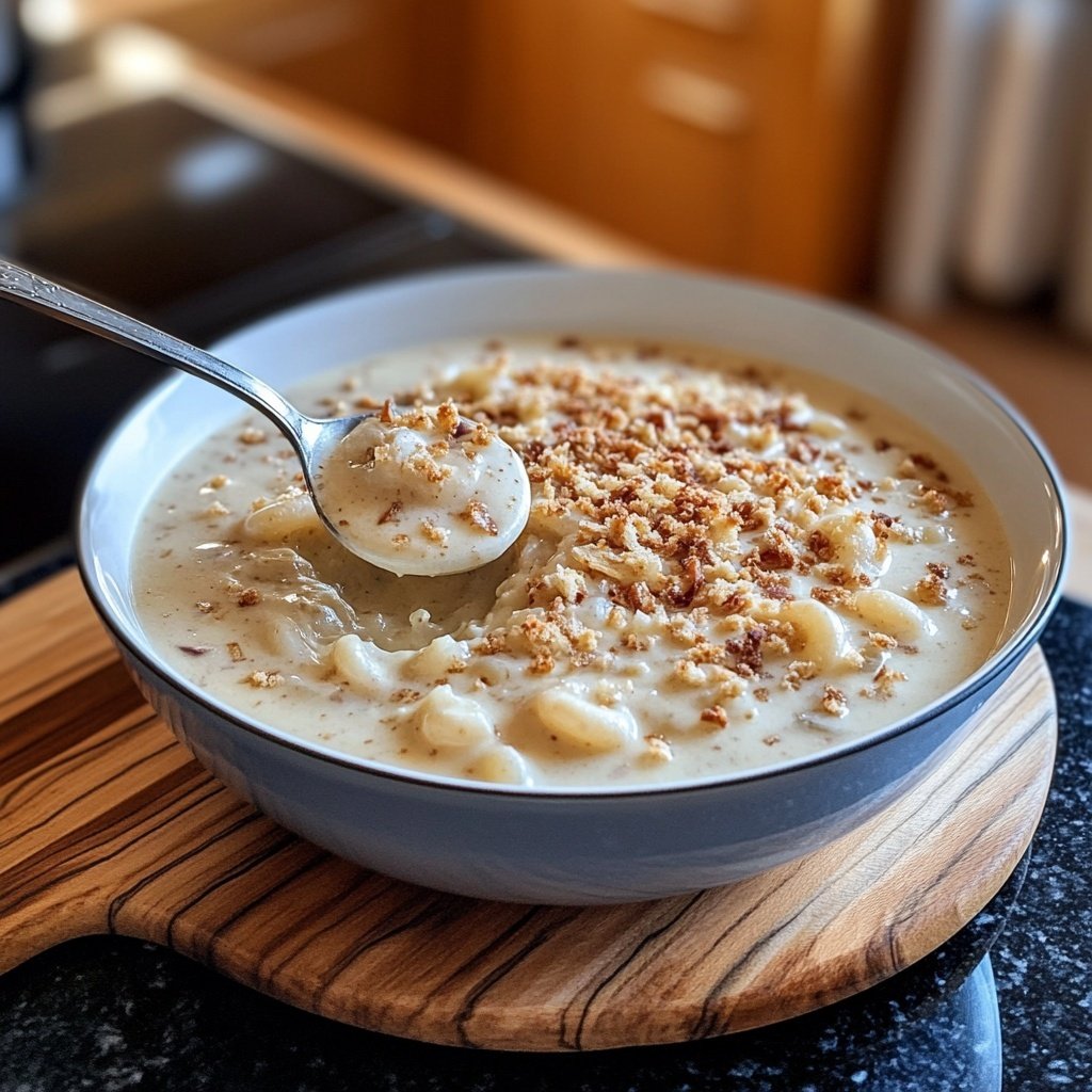 Maroni-Cremesuppe mit Sahnehaube