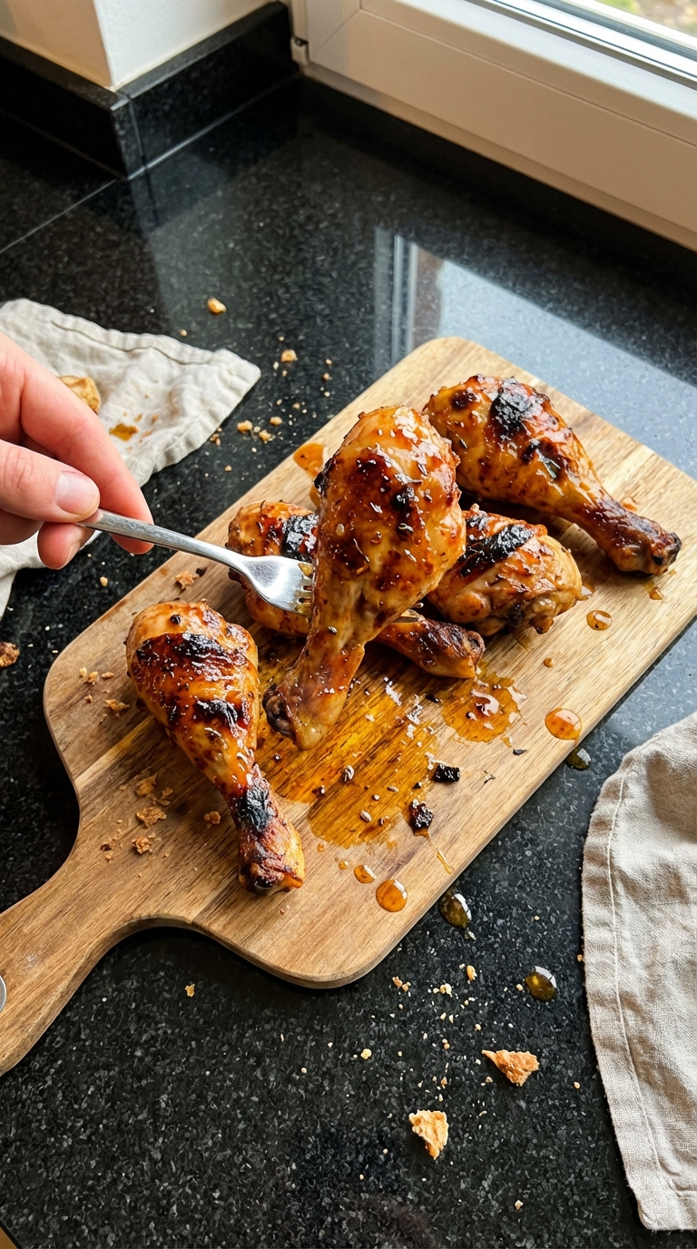 Cider Glasierte Hähnchen Keulen​