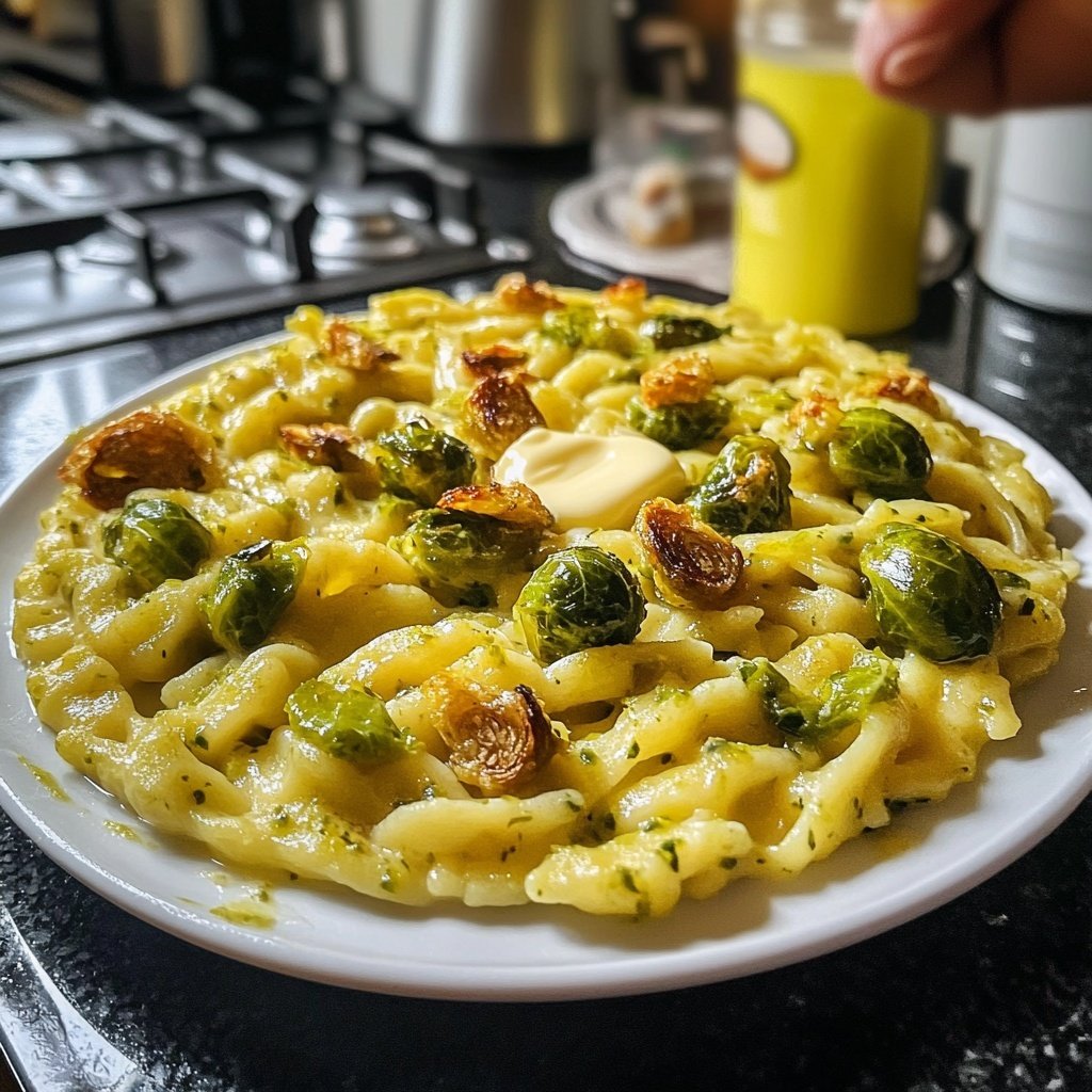 Spätzle mit Rosenkohl