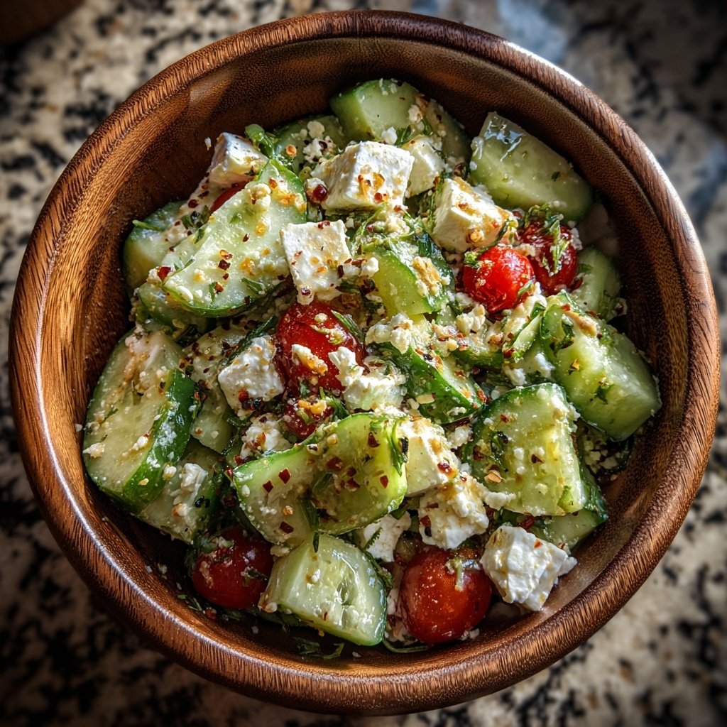 Crisp Cucumber and Feta Delight
