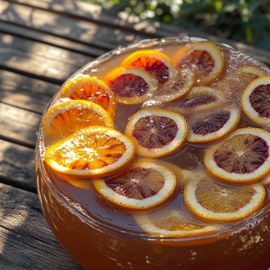 Gewürzter Punsch mit Orangen und Nelken