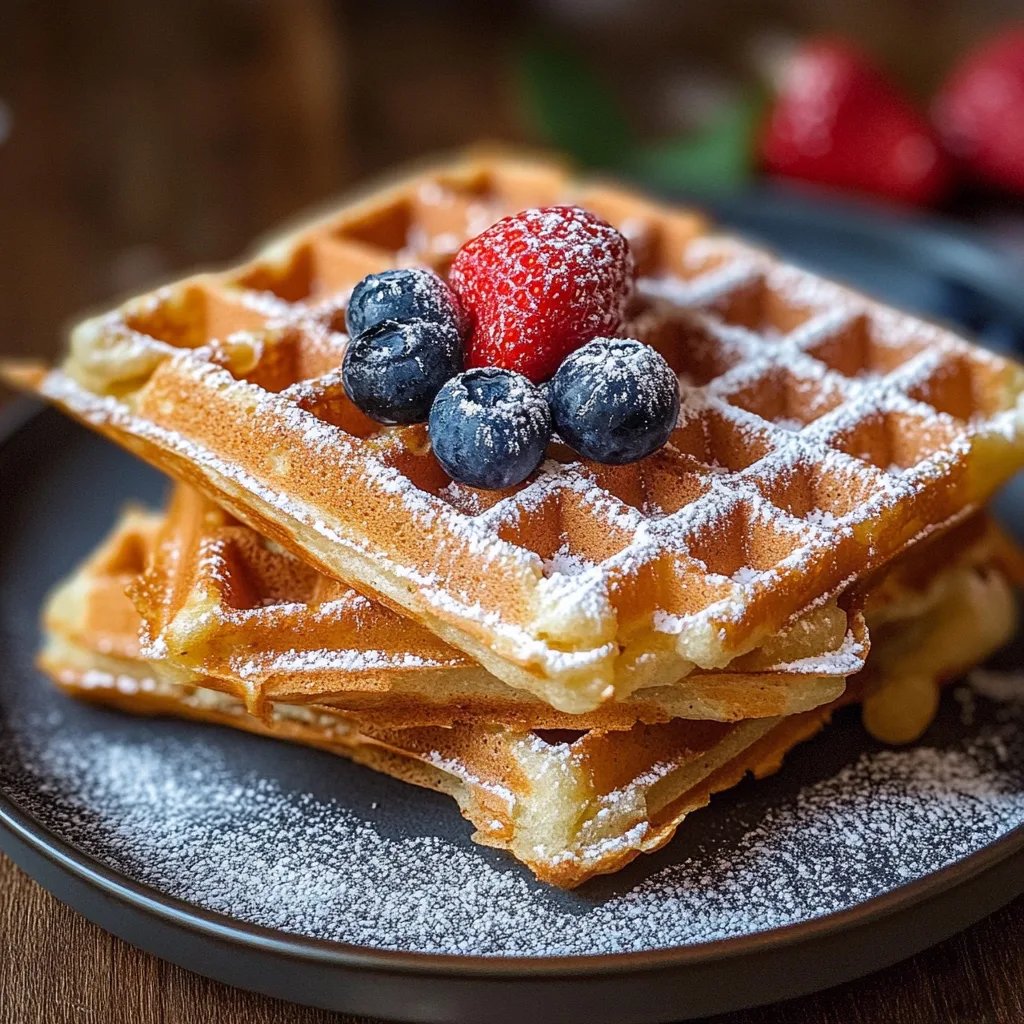 Omas fluffige Waffeln einfach und lecker