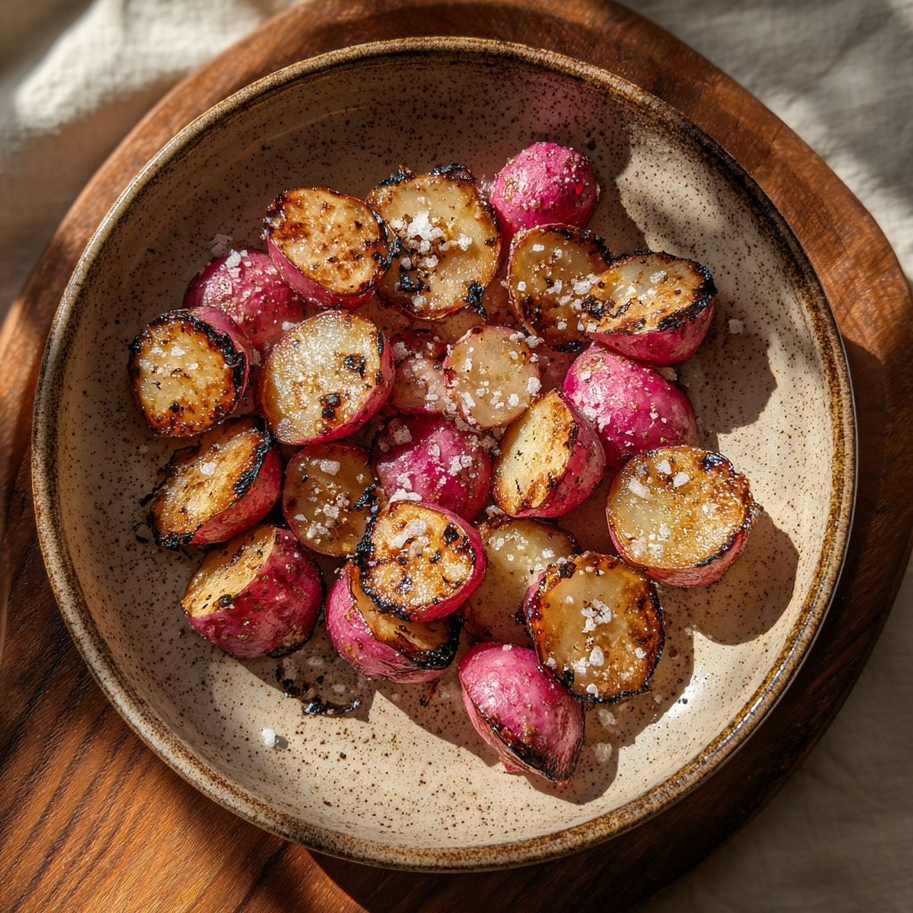 Roasted Radish with Sea Salt