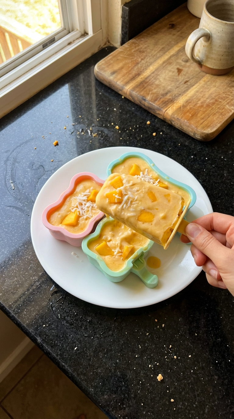 Mango Frozen Joghurt Pops​