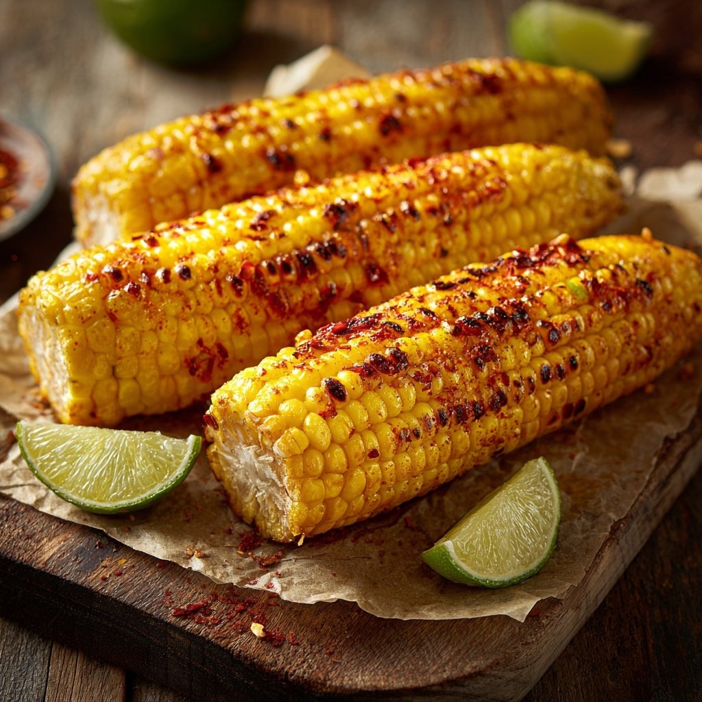 Chili Limetten Maiskolben