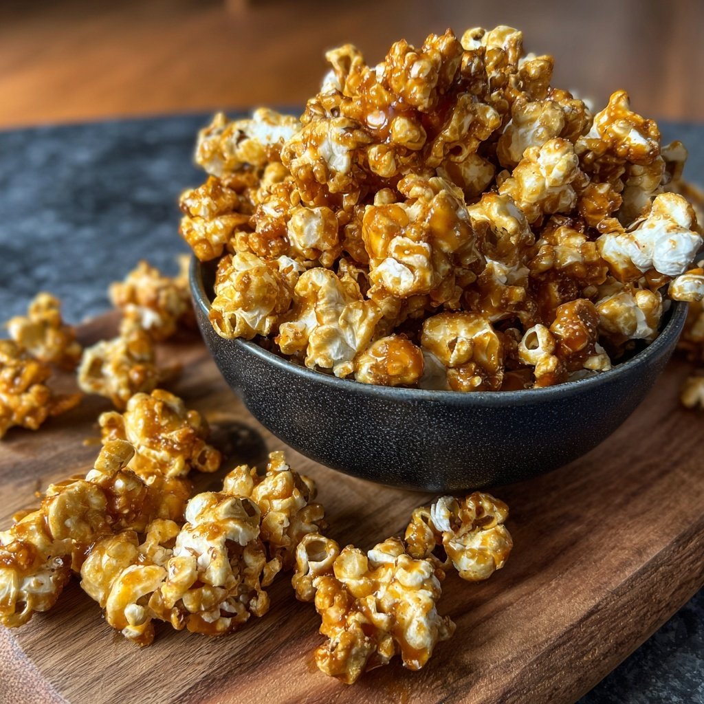 Scharfes Karamel Popcorn mit Zimt