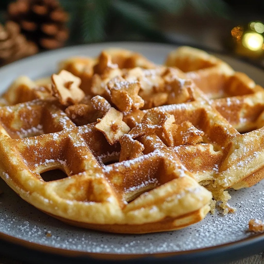 Spekulatius-Waffeln zu Weihnachten