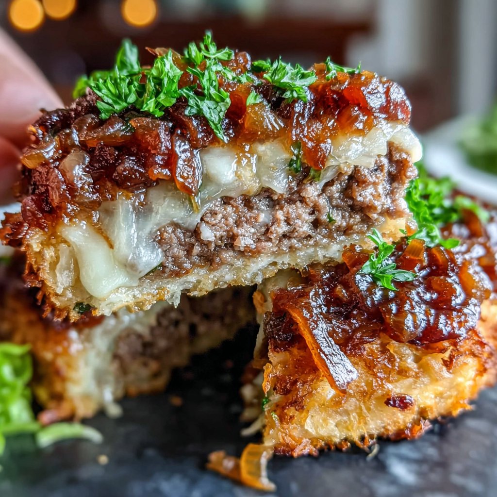 Cheeseburger-Hackbraten à la carte
