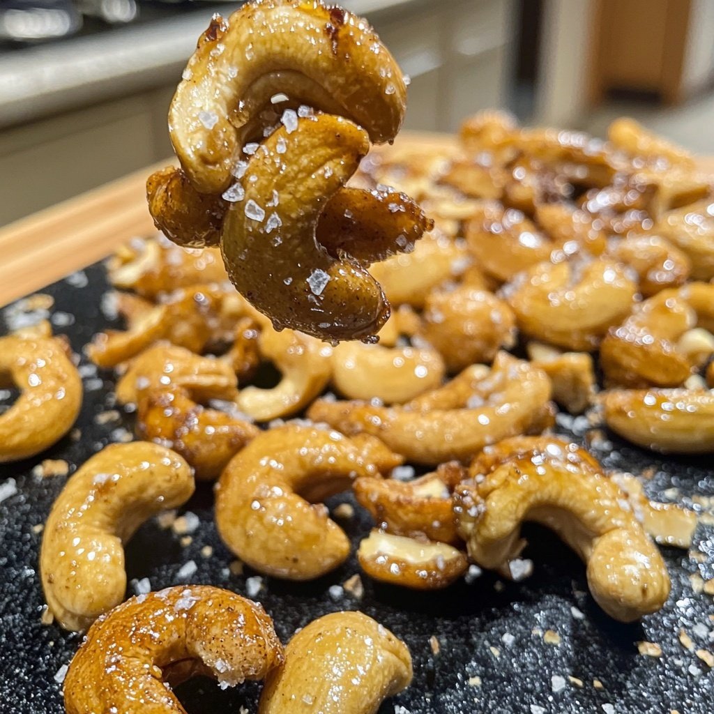 Gebrannte Cashews einfach selber machen