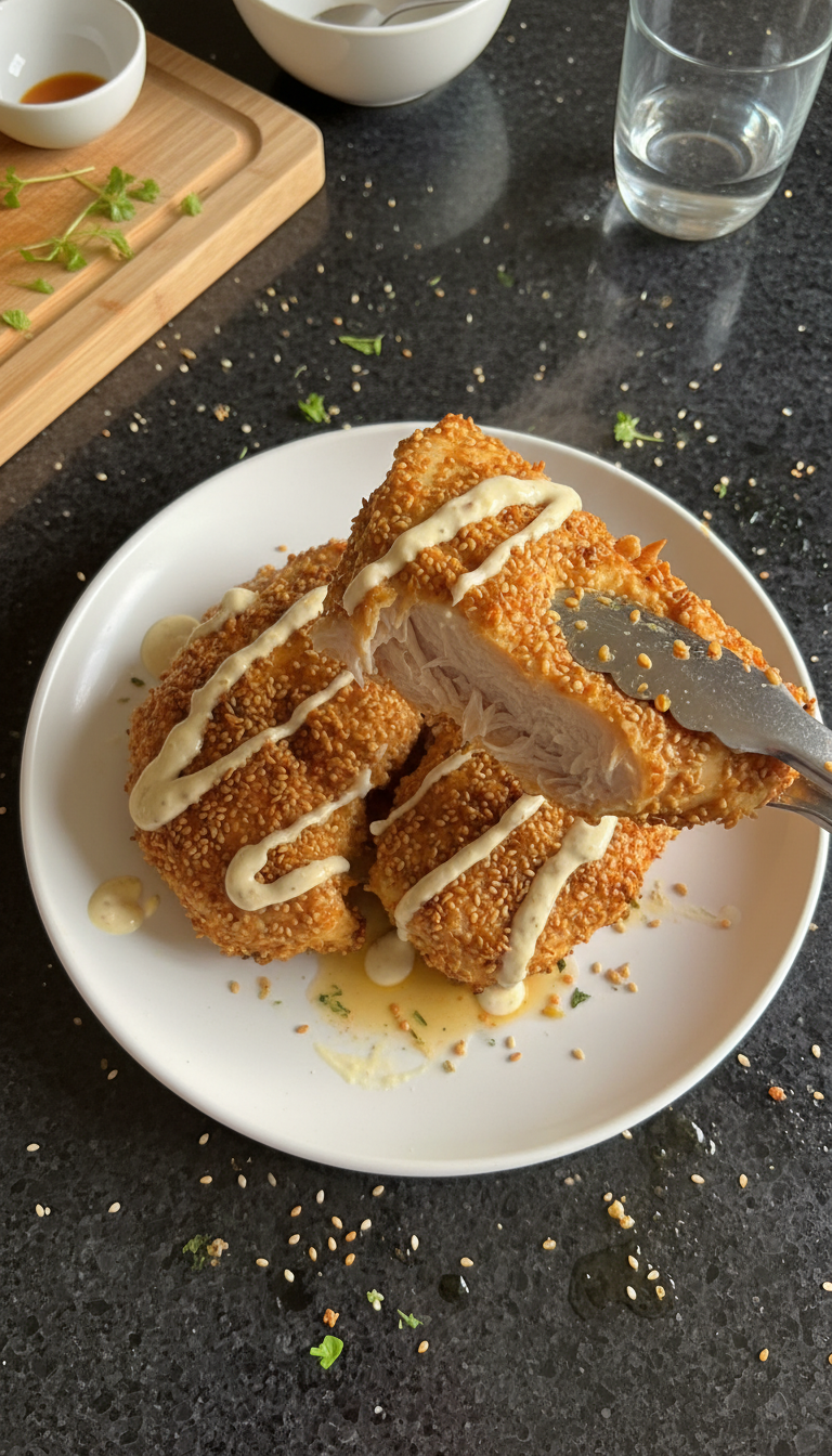 Sesam Aioli Grillhähnchen