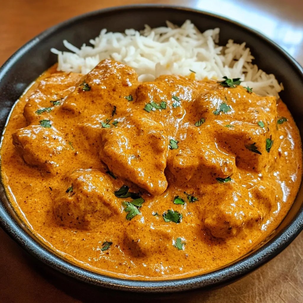 Schnelles und einfaches hausgemachtes Butterhuhn