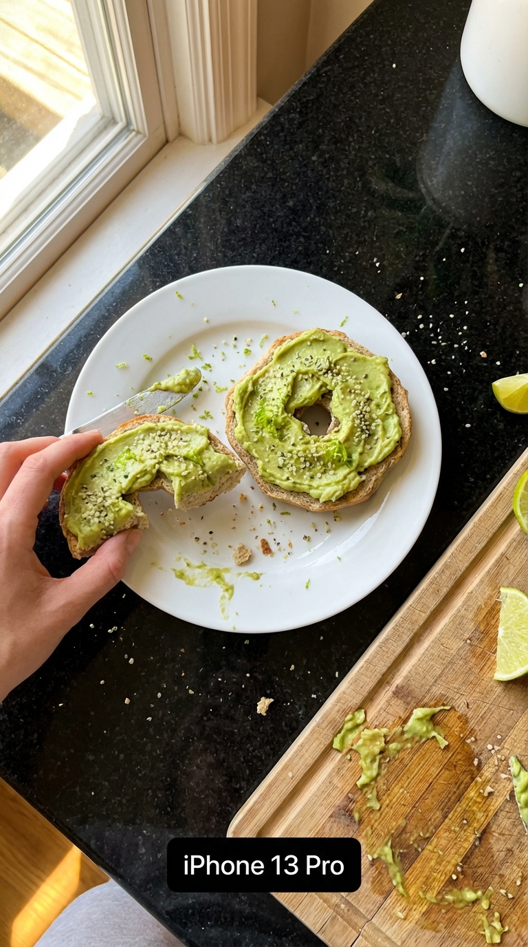 Avocado Limetten Hochprotein Bagels​